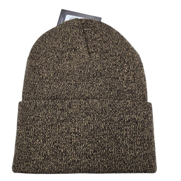 Ariat Men's Rebar Cap US Flag Outdoors Patch Insulated Beanie Acrylic Dark Brown - Picture 3 of 8